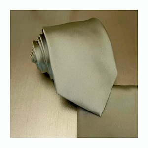 EUCALYPTUS Classic Self tie Neck tie and Pocket Square Set 3.5&quot; wide Formal Wedding 2025 Gift