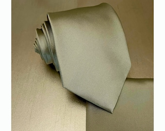 EUCALYPTUS Classic Self tie Neck tie and Pocket Square Set 3.5" wide Formal Wedding 2025 Gift