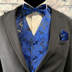 Black tux with royal blue shirt clearance