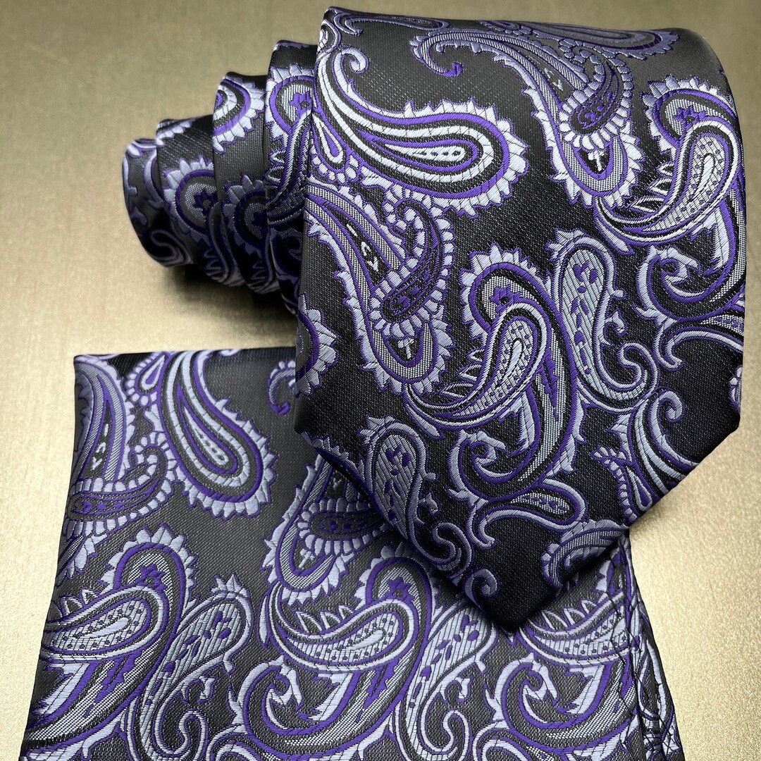purple and black ties