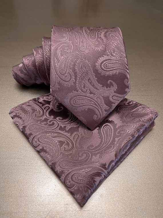 mauve neck tie