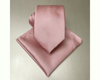 New Handkerchief Men's SOLID Hanky Pocket Square Hankie Dusty Rose Pink 100RR