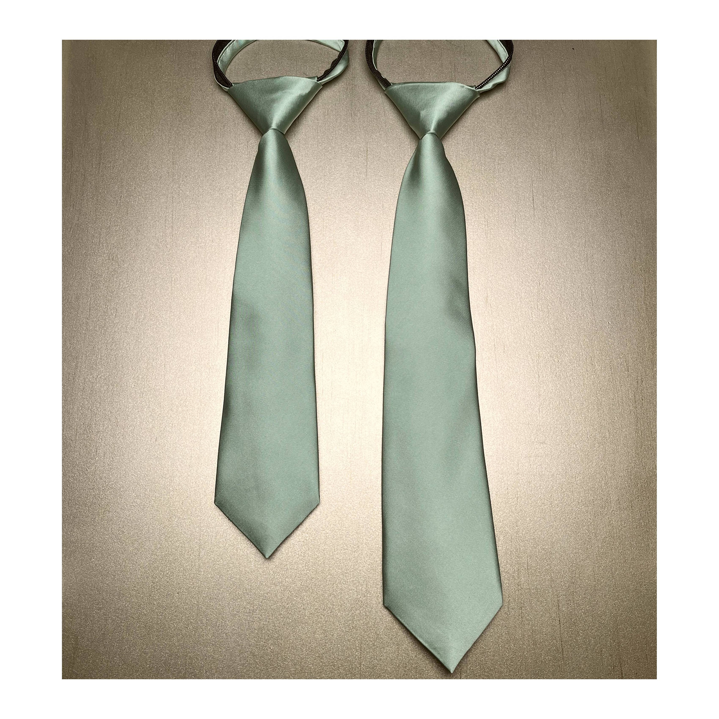 Silver Solid Twill Kids Necktie Silver Solid Twill Kids Necktie