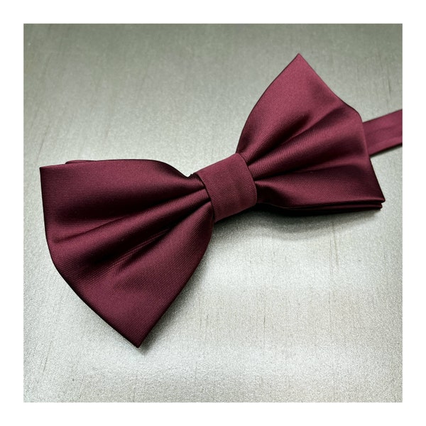 mens burgundy suspenders and bow tie