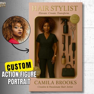 Custom Starter Pack Figure Portrait, Personalized Toy Box Art, Digital Action Figure, Custom Toy Figure Art, Trending Action Figure Gift