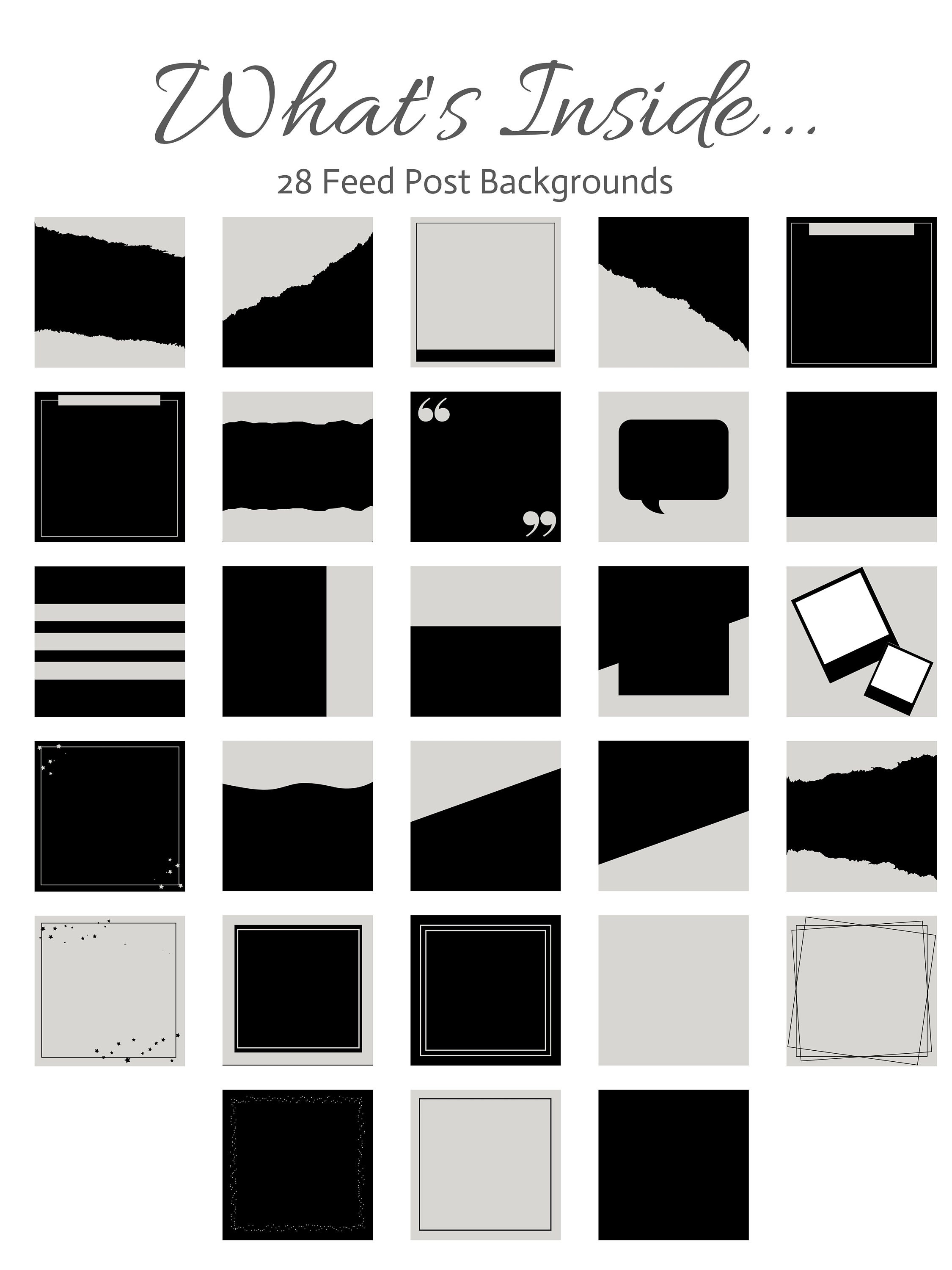 472 Piece Hot Pink Glitter Instagram Feed Branding Kit. Etsy