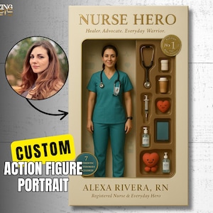 Custom Action Figure, Custom Toy Figure Design, Personalized Digital Art, Personalized Toy Box Style Art, Action Figure Trend, Digital Art