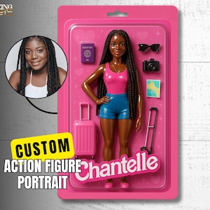 Custom Doll Style Action Figure Portrait, Personalized Toy Box Art, Custom Starter Kit, Custom Toy Figure Art, Trending Action Figure Gift