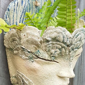 Original sculpture - Wall planter - Ceramic Planter - Pottery - One of a kind art - Fairycore