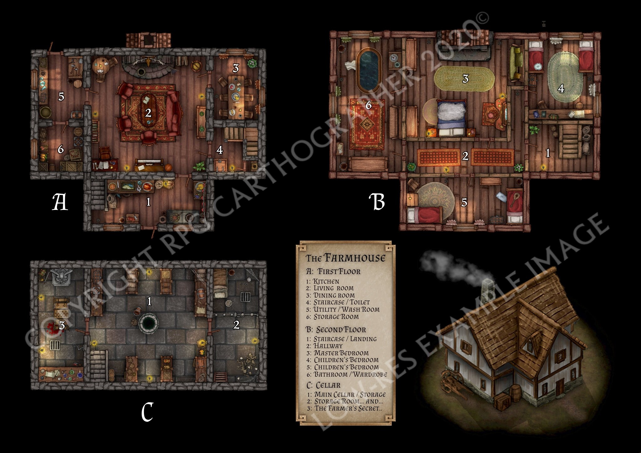 Rpg Fantasy Top Down Battle Map Farmhouse For Dungeons And Etsy Rpg Fantasy Top Down Battle Map Farmhouse For Dungeons And Etsy