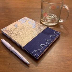 Find the Direction- Hardcover, Handmade, Japanese Bound Journal, Lined paper
