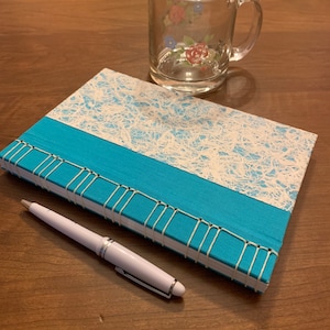 Einfachheit und Spitze - Zwei Papierschichten, Handgemacht, Hardcover, Japanisches gebundenes Journal