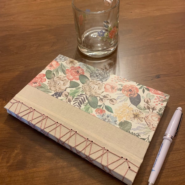 English Tea Garden - Handmade Hardcover Japanese Bound Journal