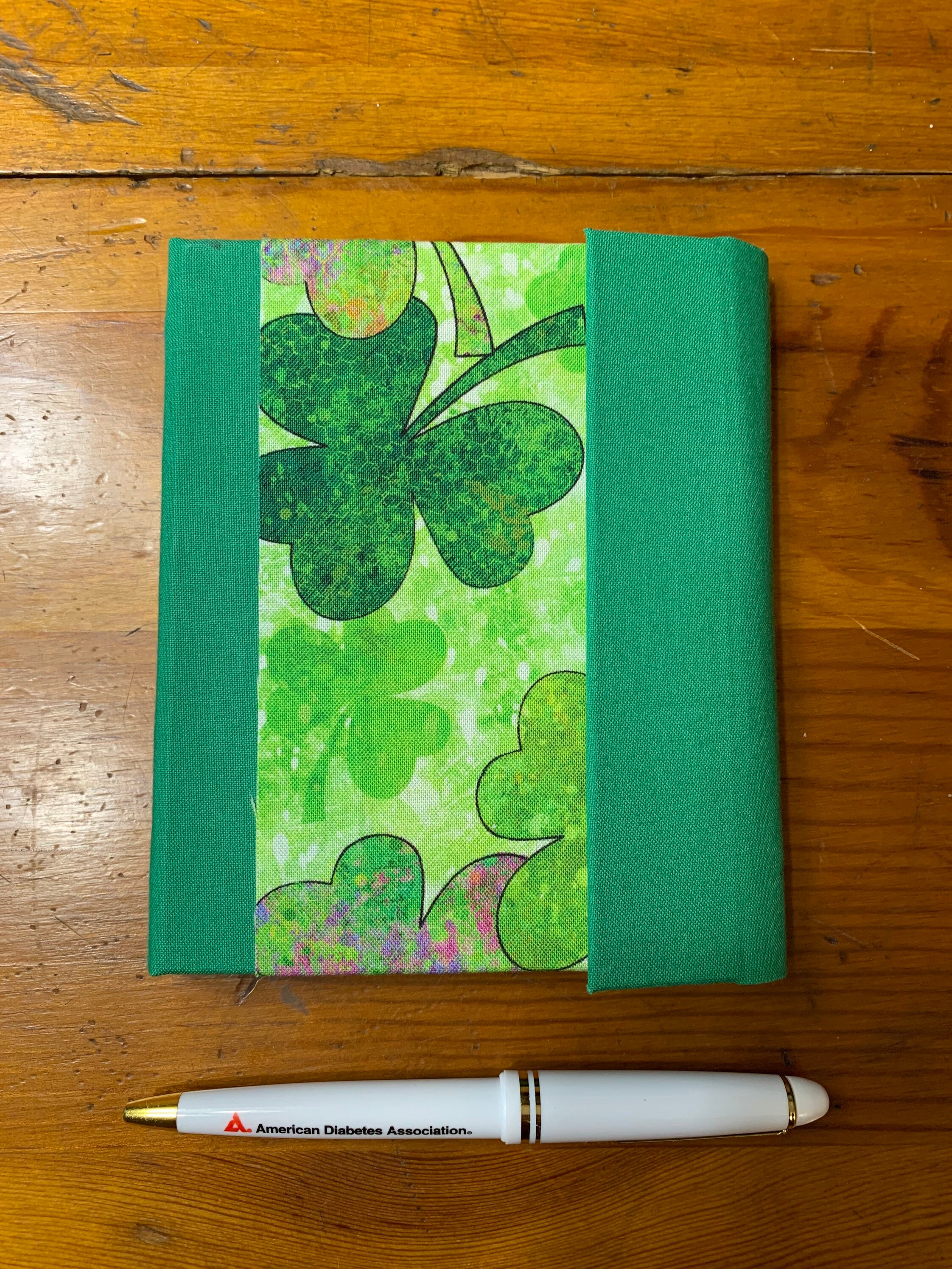 Irish Shamrock Hard Cover Handmade Book With Velcro Closure Etsy UK
