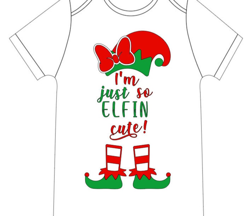 I/'m just so elfin cute baby onesie