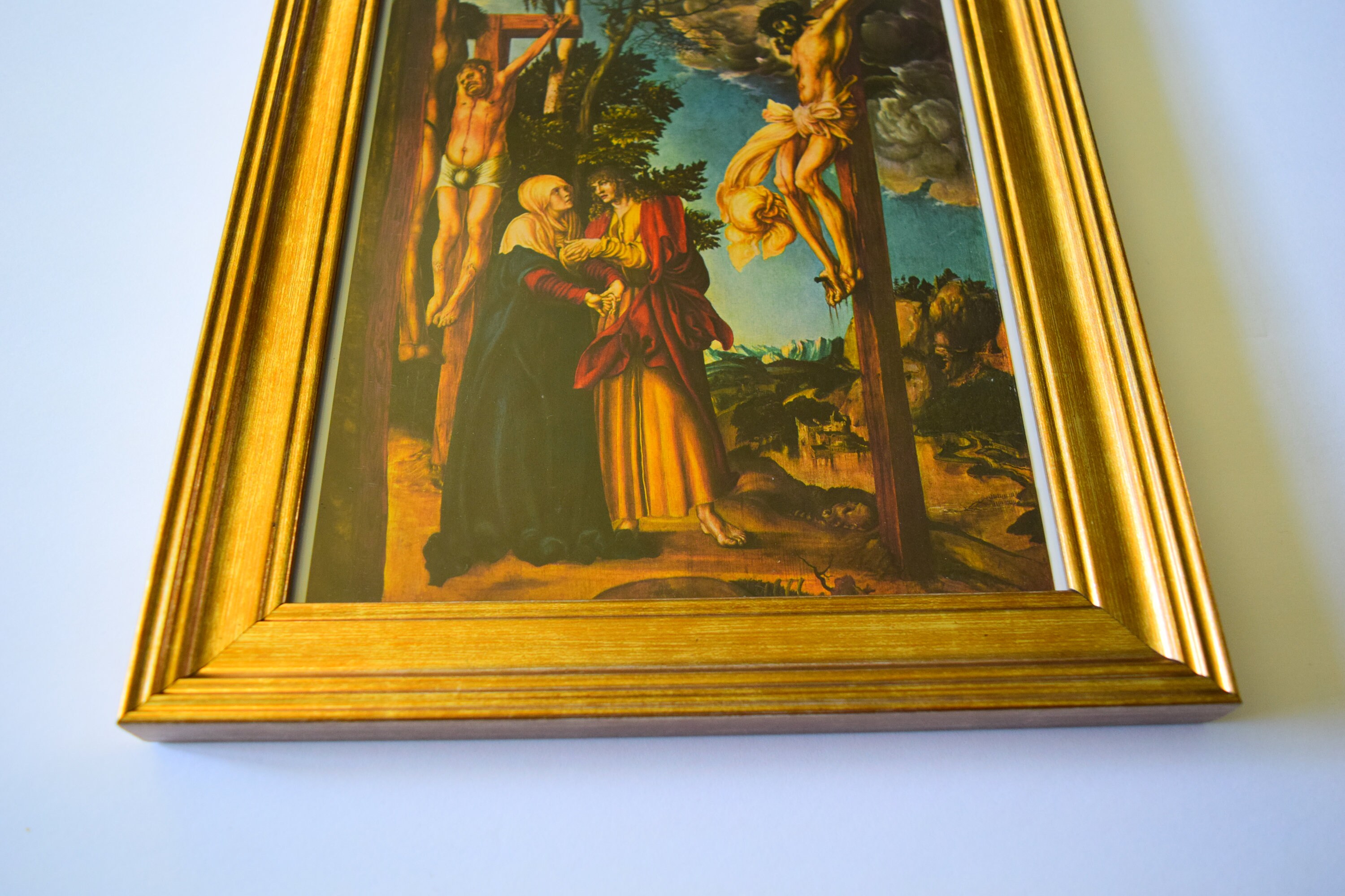 Lucas Cranach The Elder The Crucifixion 1503 Framed Painting Etsy