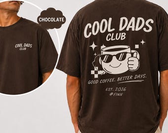 Cool Dads Club Personalized Shirt, Custom Dad T-Shirt with Kids Names & Year, Funny Father Gift for Men