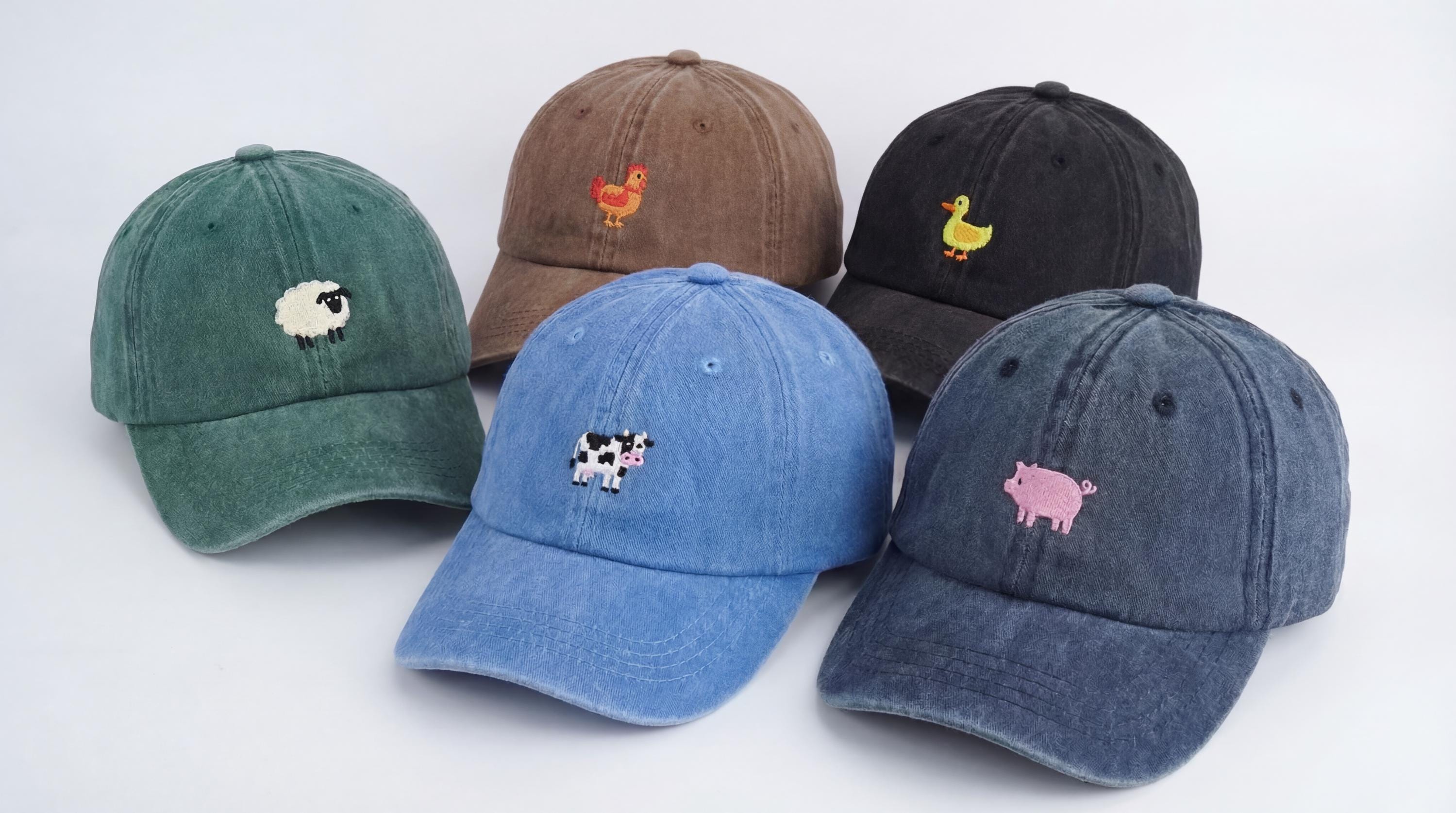 Adjustable Cotton Embroidered Animal Baseball Cap for Men Women Embroidered Baseball Cap Cute Animal - Etsy main image 2
