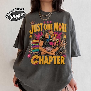 Just One More Chapter PNG, Dungeon Crawler Carl and Princess Donut Design, LitRPG Book Lover Sublimation, Fantasy Reader Digital File