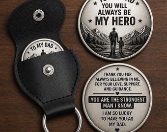 Cadeau de mon père pour mon père, vous serez toujours mon héros, cadeau de père significatif, souvenir de papa personnalisé, cadeau d'anniversaire pour papa
