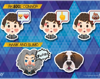 Detroit: Become Human Cutie Stickers