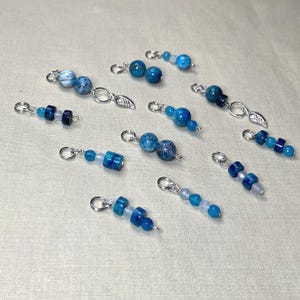 Healing Crystal Hair Charms- 12pk