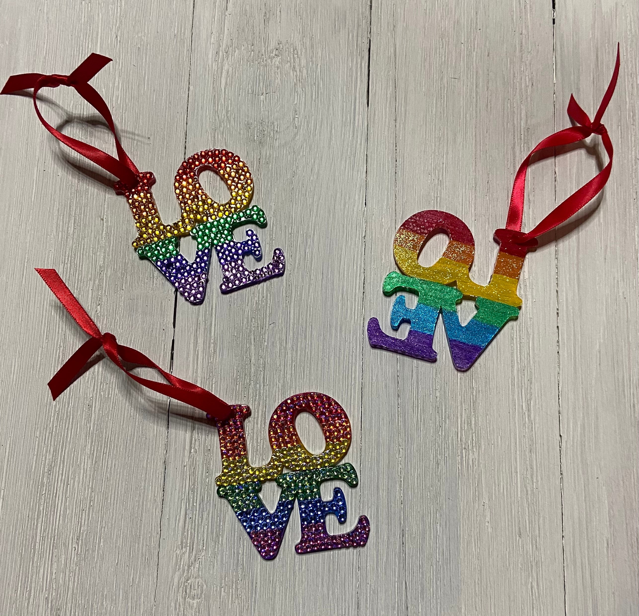 LOVE Ornament | Etsy
