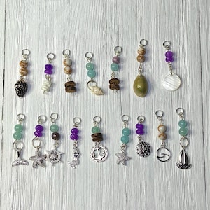 Healing Crystal Hair Charms- 16pk
