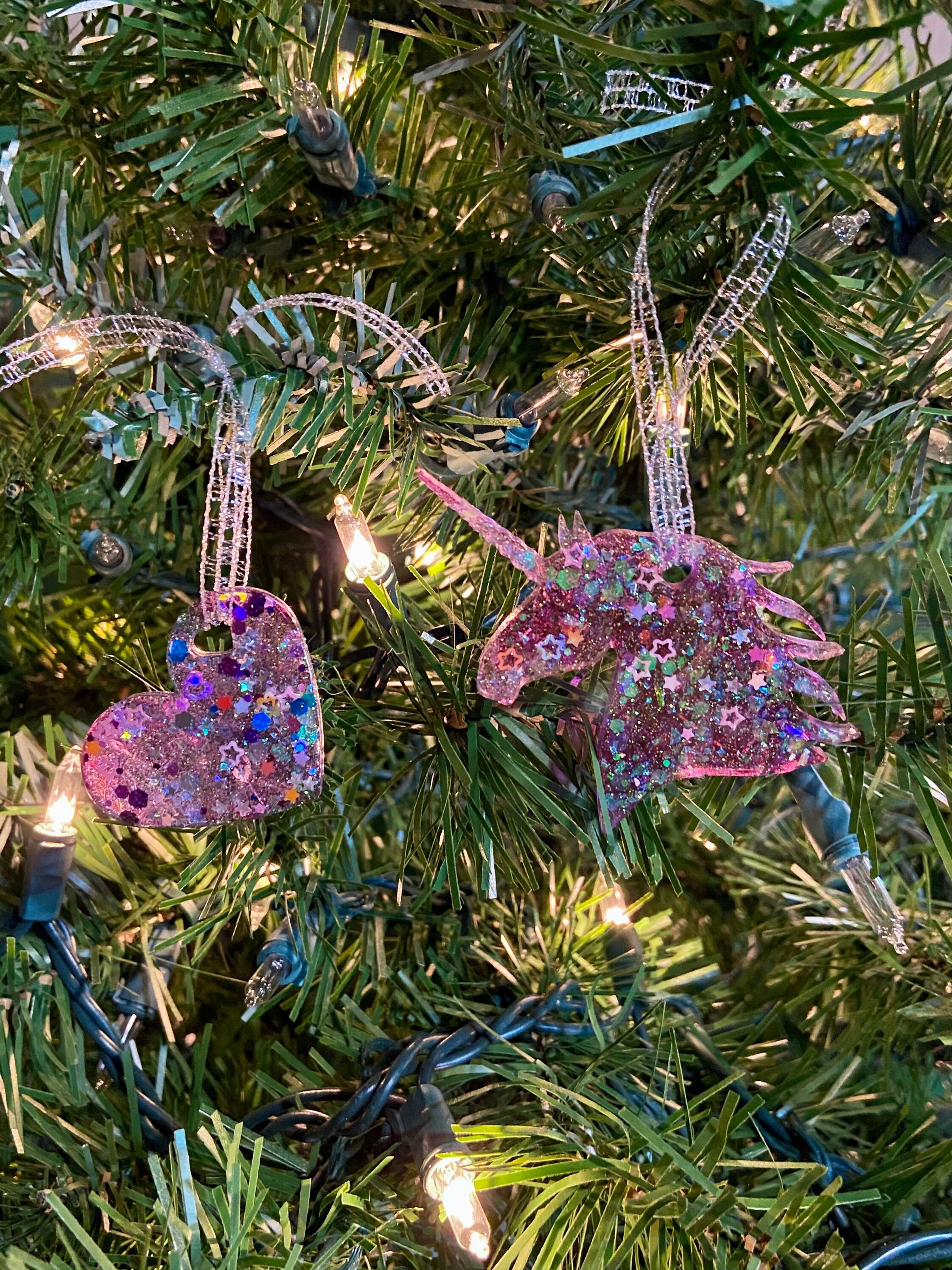 Resin Ornament Set Etsy