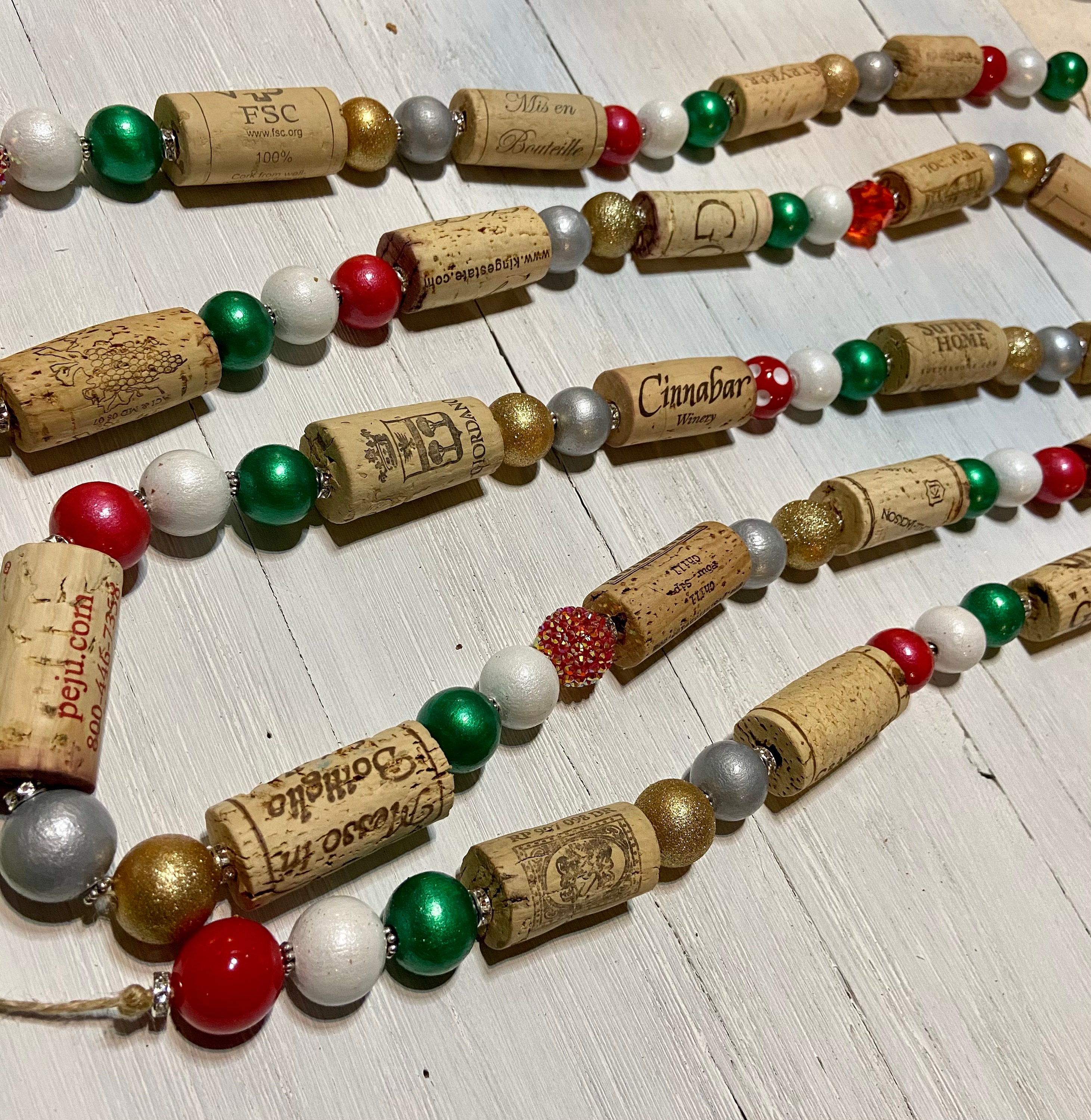 Christmas Cork Garland Etsy