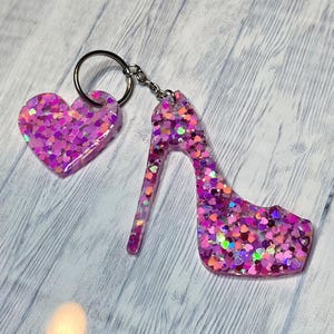 Resin Heel Keychain