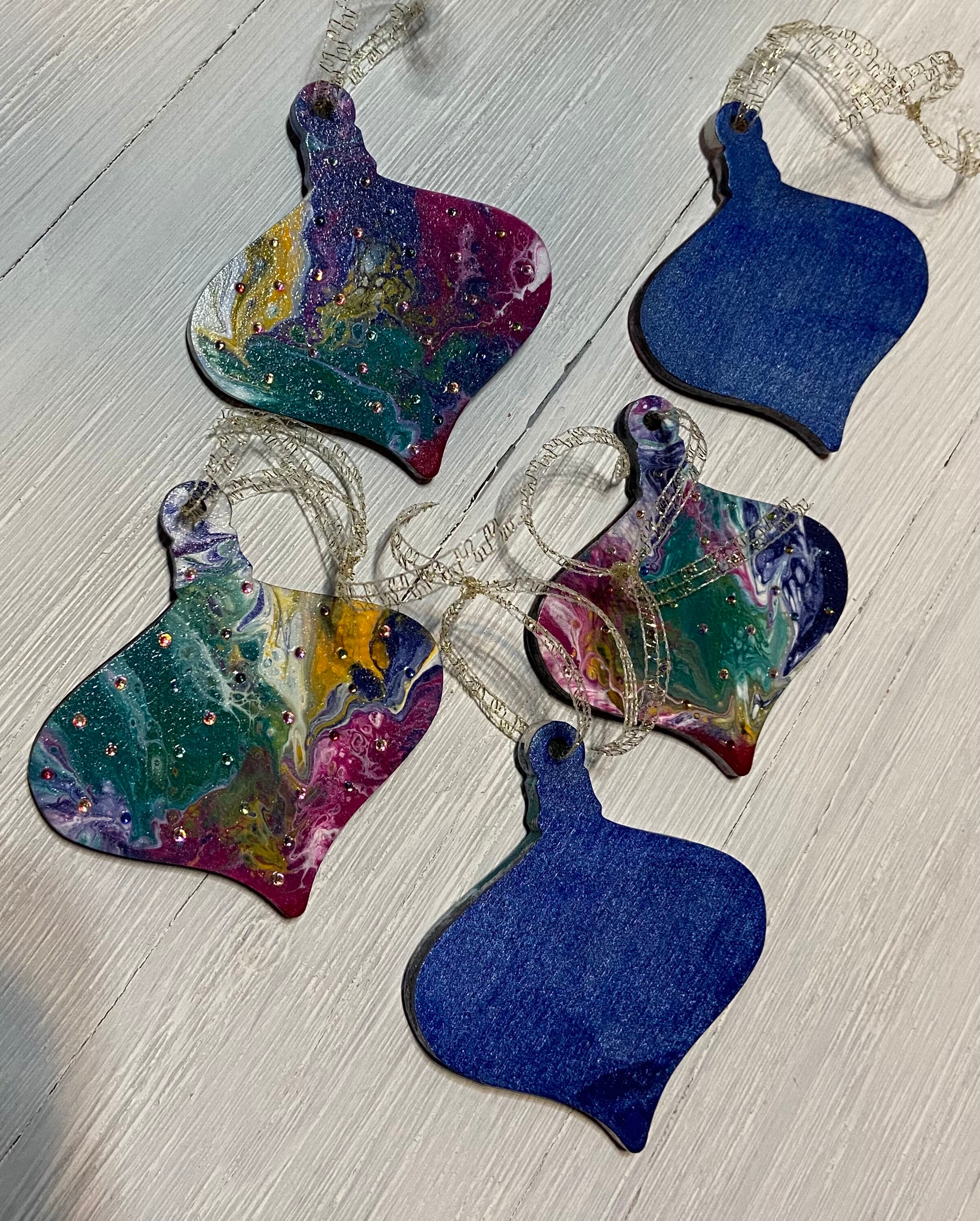 Christmas Ornaments 5 pack Etsy