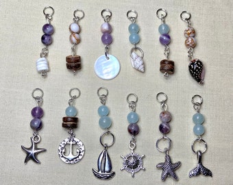 Healing Crystal Hair Charms- 12pk