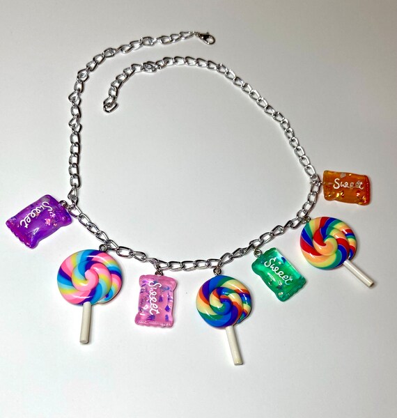 Candy Charm Necklace Etsy UK