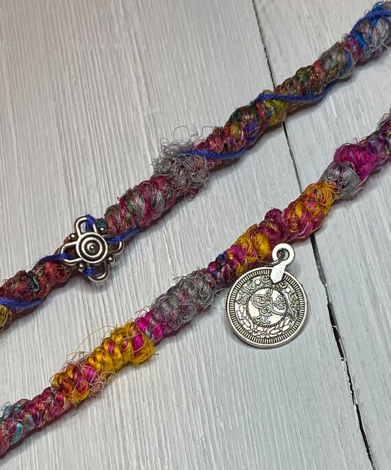 Dreadlock Hair Wraps With Charms Etsy