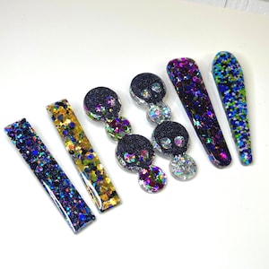 Halloween Resin Hair Clips- 6pk