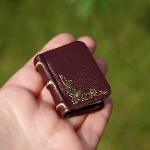 Vintage Style Mini Leder Skizzenbuch - kleines Notizbuch mit Blankopapier 1,5 Zoll