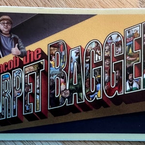 Adesivo de cartão postal Carpetbagger