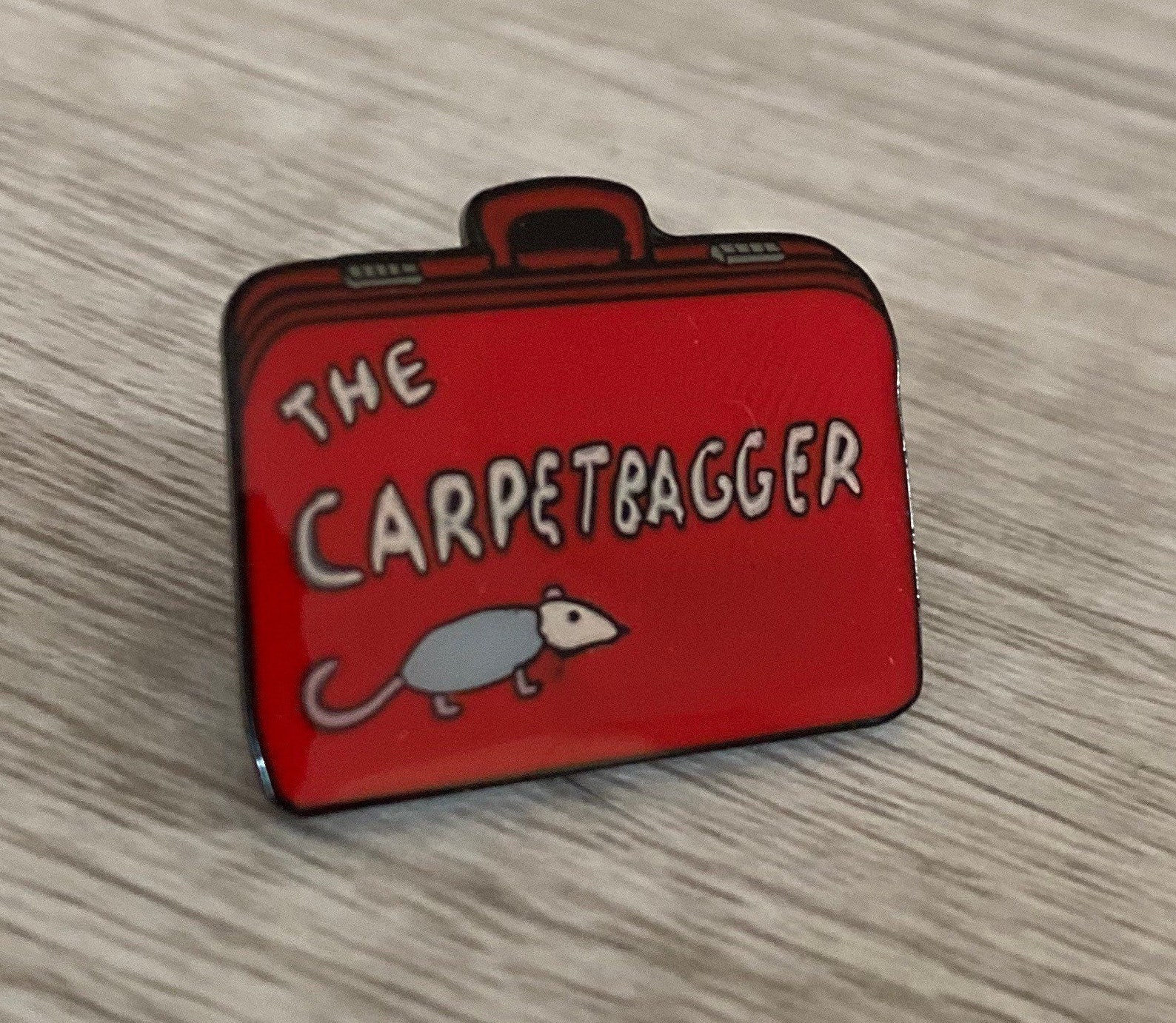 Carpetbagger Suitcase Pin Etsy