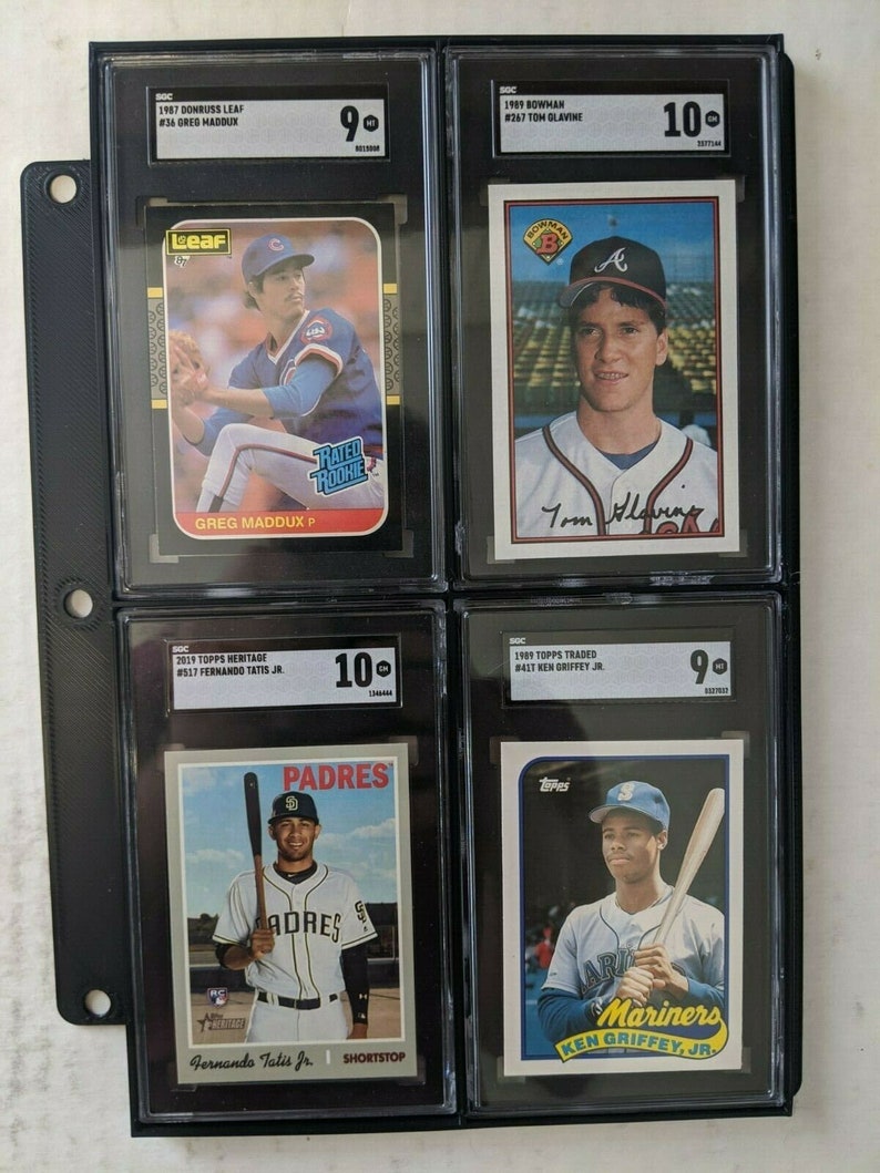 Pro Slab Graded 3 Ring Binder Pages Ultra Pro Baseball Card Protector Top Loader PSA BGS SGC