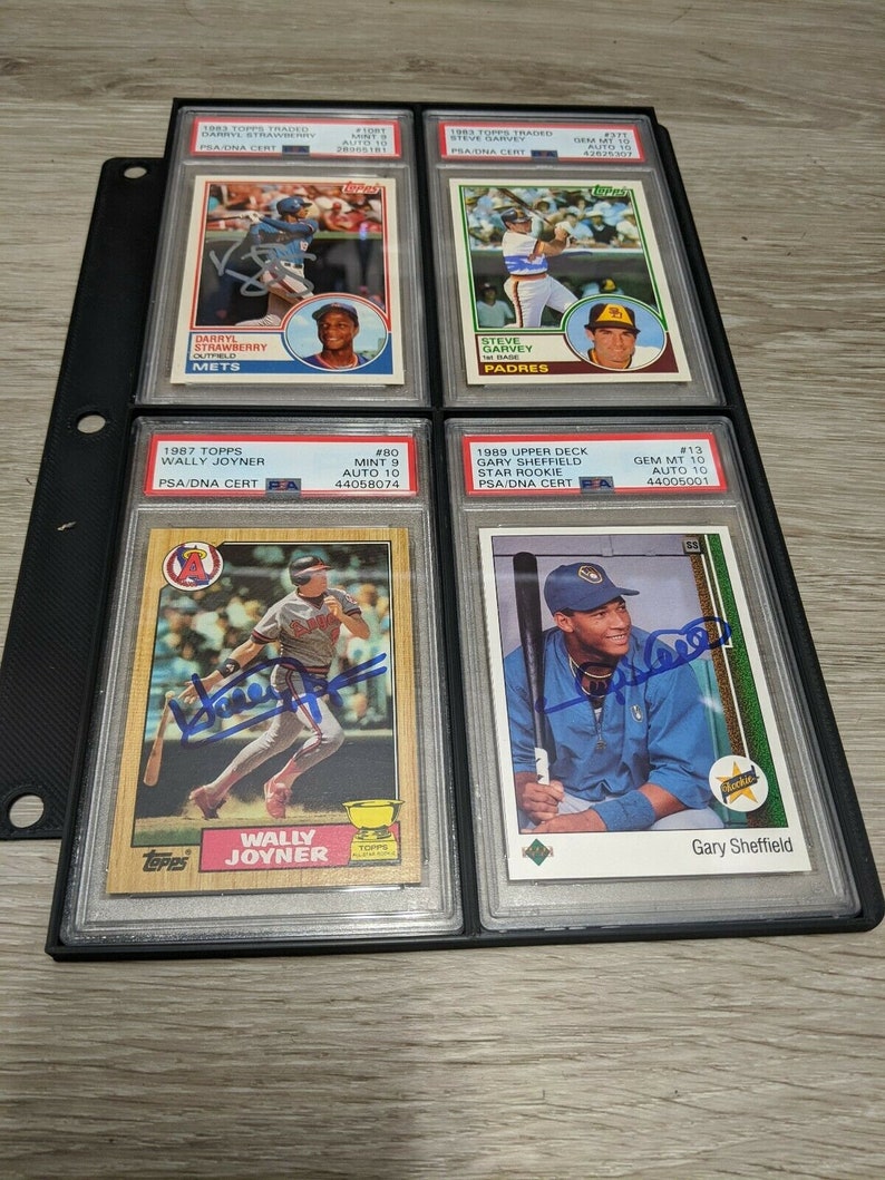 Pro Slab Graded 3 Ring Binder Pages Ultra Pro Baseball Card Etsy France