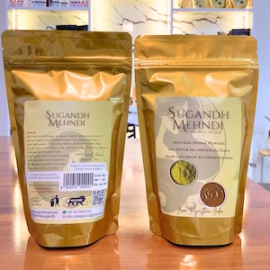 Sugandh Mehndi Herbal Henna for Hair – 100% Natural Color and Nourishment