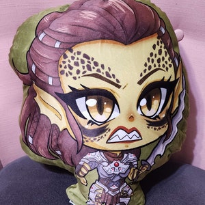 Baldur&#39;s Gate 3 Lae&#39;zel Shaped Pillow