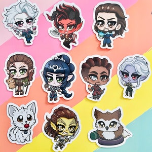 Baldur&#39;s Gate 3 Cute Stickers