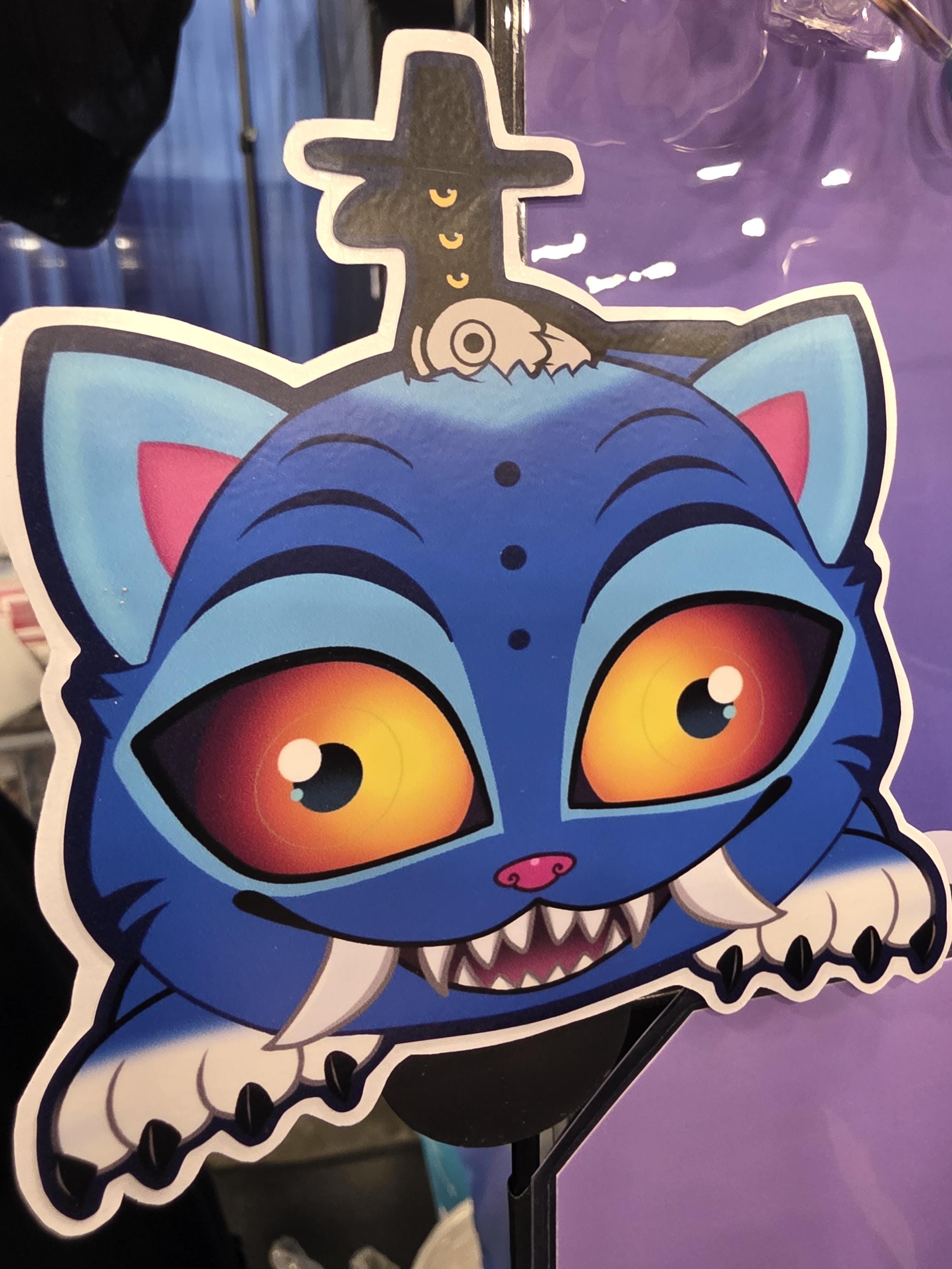 Derpy Tiger and Crow Car Peeker Sticker | K-pop Demon Hunters