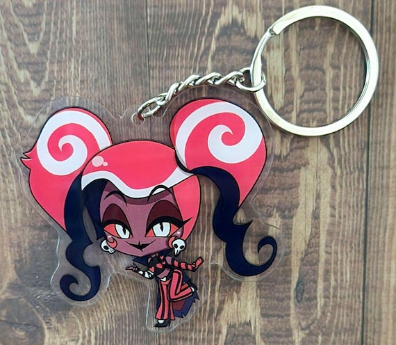 Acrylic Keychain Velvette Hazbin Hotel Double Sided 2.5 in Double
