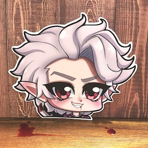 Astarion UV Sticker Weatherproof Peeker Cute Baldurs Gate 3 Video Game