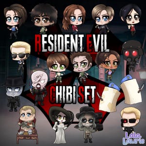 Resident Evil Stickers & Acrylic Charms