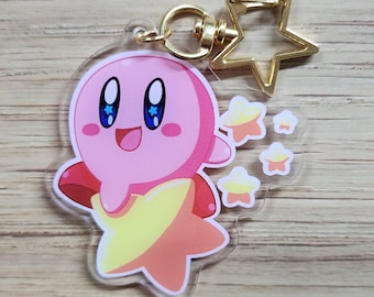 Kirby Chibi 2.5 in Acrylic Charm