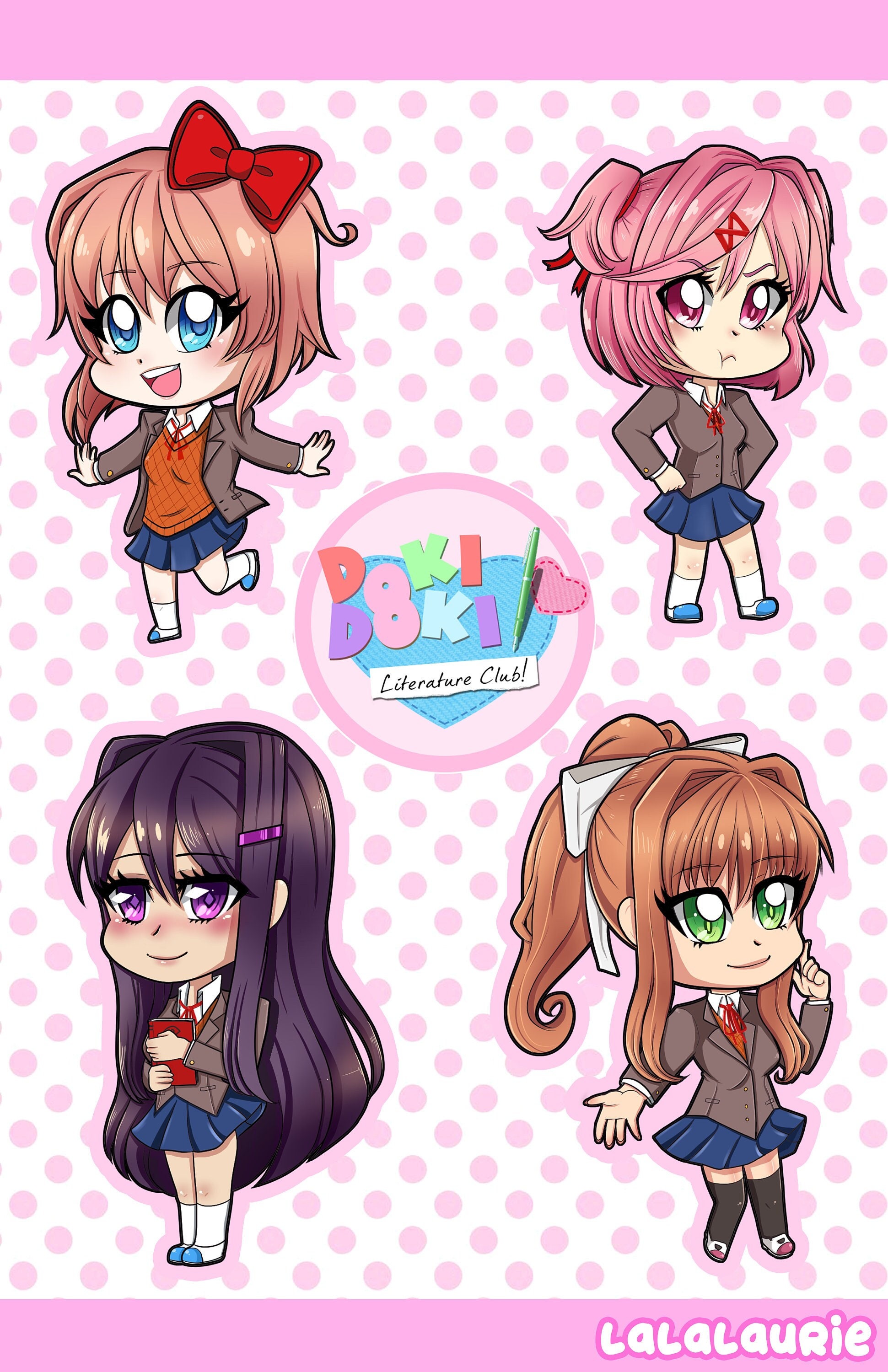 Doki Doki Literature Club/DDLC Chibi Doki girls (Gacha Club) : r/DDLC